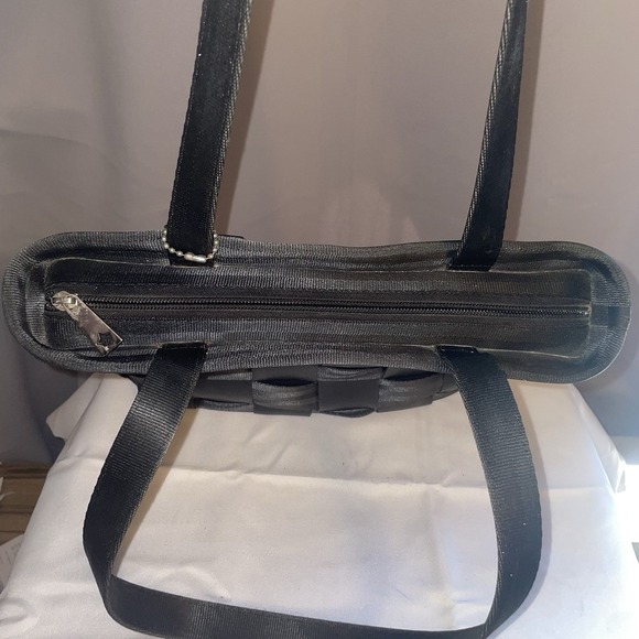 Harveys Seatbelt Bag Classic Black Woven Tote Double Handle Shoulder Bag Purse - Picture 8 of 12